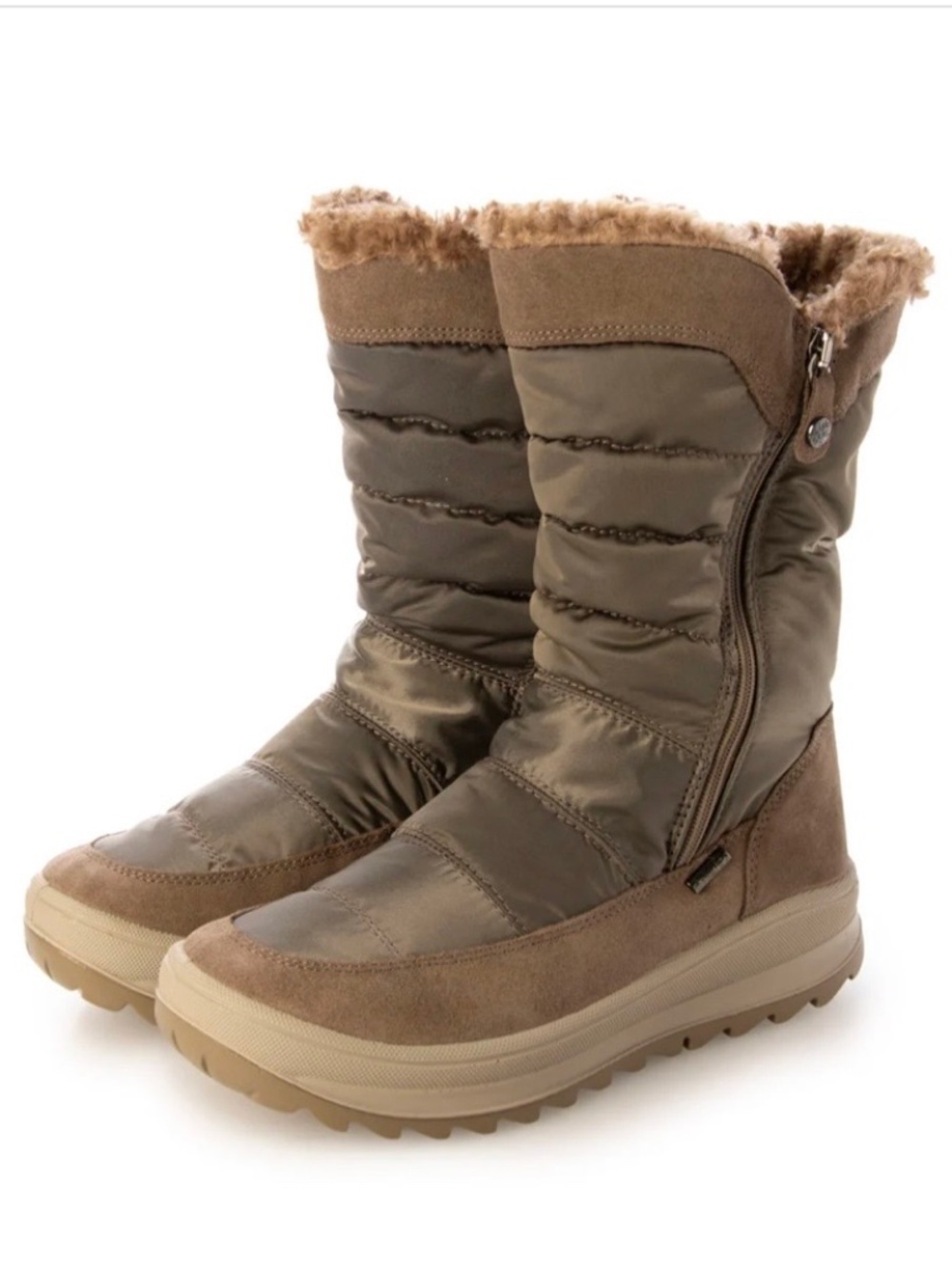 IMAC Winter Faux Fur Lined Mouton Boots Taupe/ Beige SZ EU 40/ US 9.5